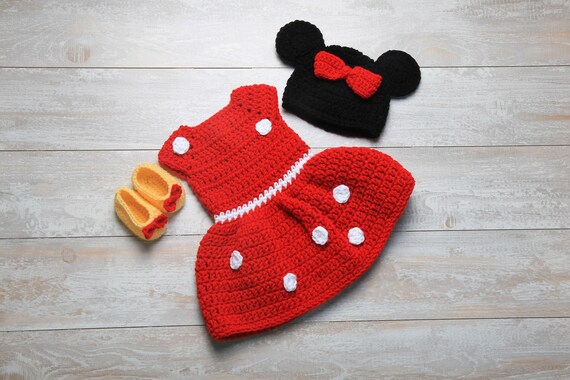 Minnie mouse deals crochet outfit