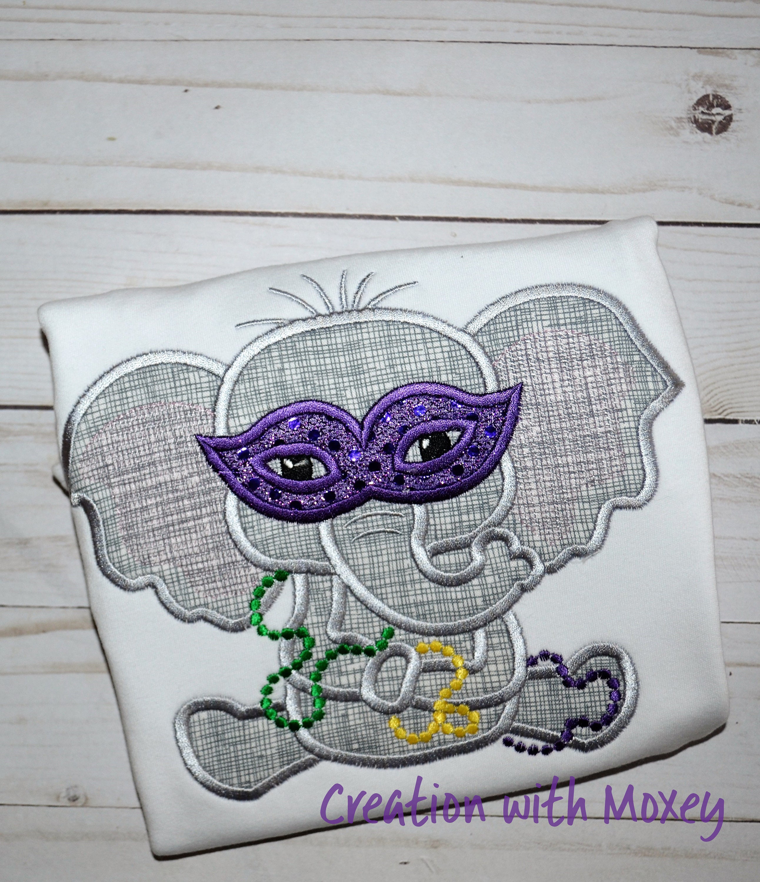 elephant mardi gras beads