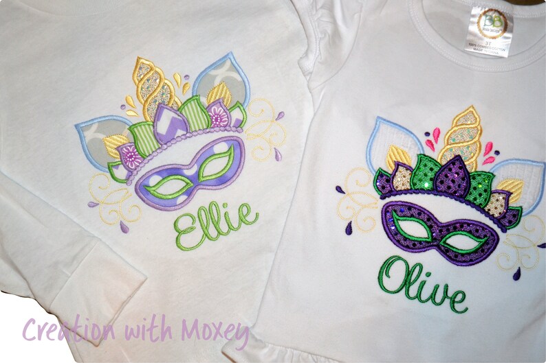 unicorn mardi gras shirt