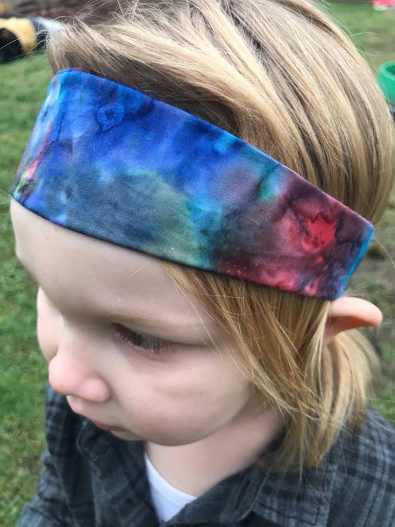 True Tie Dye Hippie Headband Boy Headband Toddler Etsy