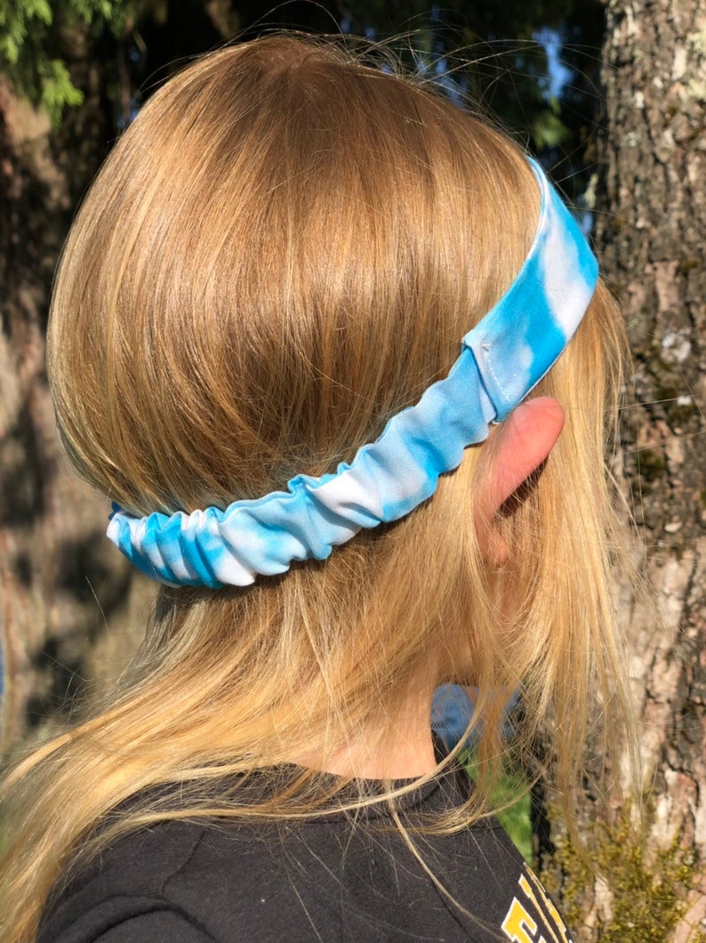 Fluffy Cloud Headband Boy Headband Blue Sky Graduation Gift Birthday Gift Boy Hair Accessory