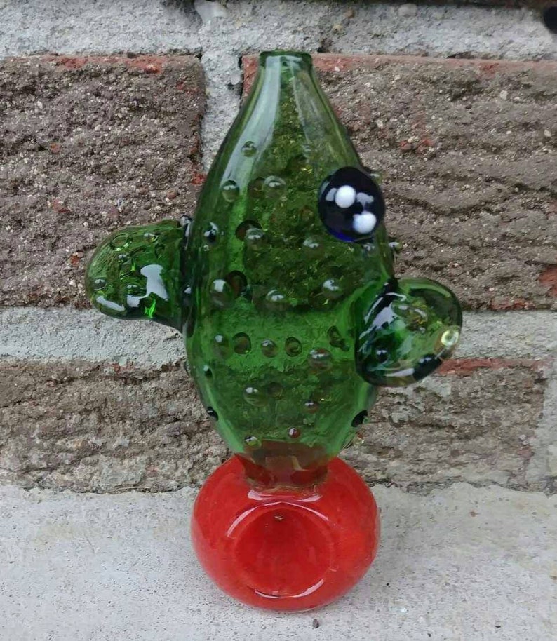 Cactus Glass Smoking PipeFlower Shaped Glass Smoking Pipes Etsy
