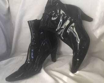 Bandolino Shiny Leather Short Boots