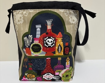 Knitting Bag Project Bag Knitting Sack Crochet Bag Sock Knitting Bag Shawl Knitting Bag