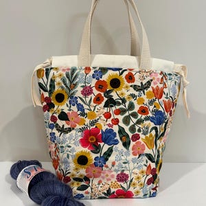 Knitting Bag Project Bag Knitting Sack Crochet Bag Sock Knitting Bag Shawl Knitting Bag