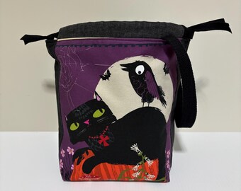 Knitting Bag Project Bag Knitting Sack Crochet Bag Sock Knitting Bag Shawl Knitting Bag