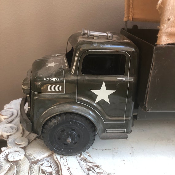正規品販売！ Truck Toy Army US 1950s Vintage With Carrier Canvas, その他