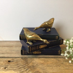 Vintage Brass Geese, Pair of  Bird Sculptures, Mid Century Figurines, Brass Miniatures, Farmhouse  Decor