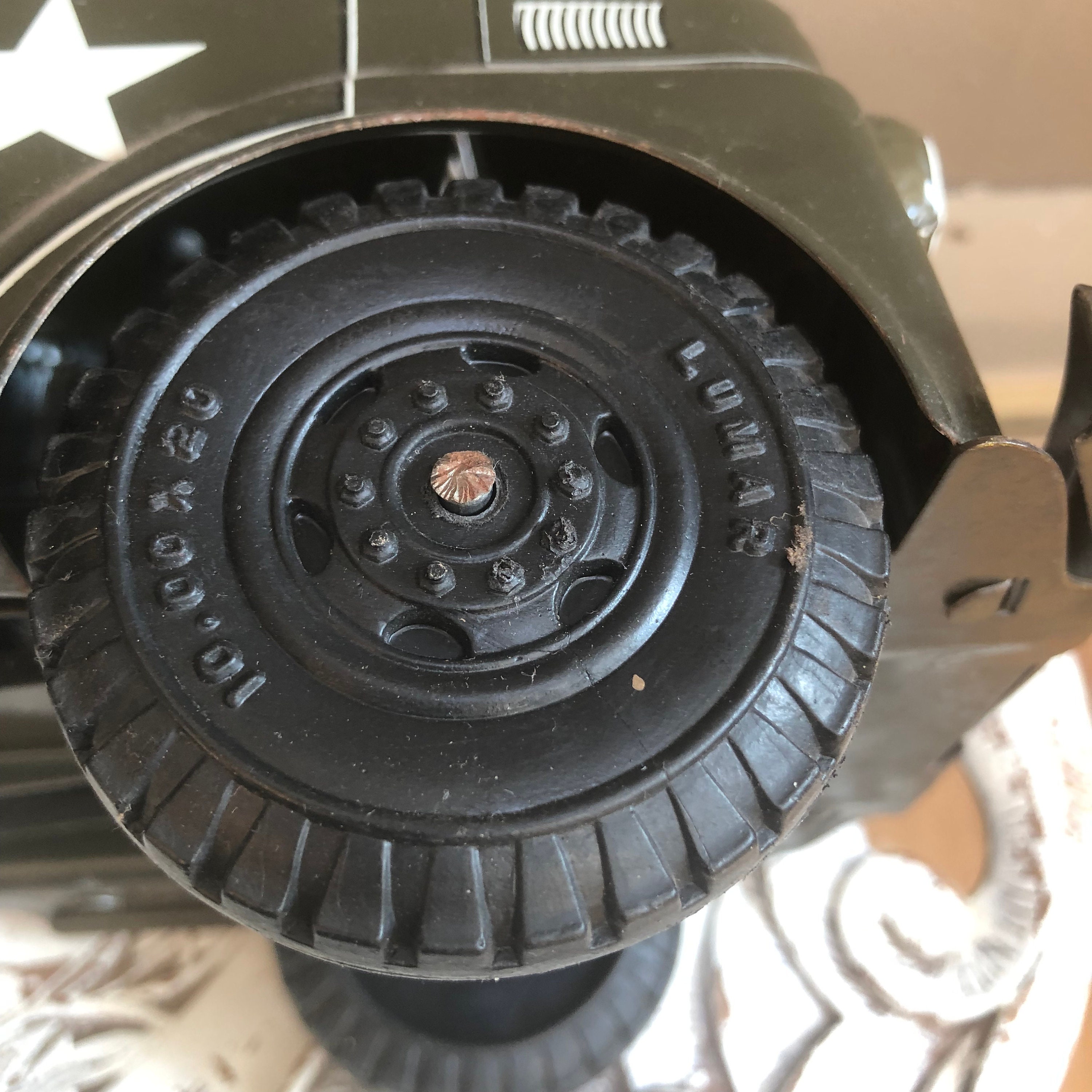 Vintage 1950s US Army Toy Truck With Canvas, Carrier