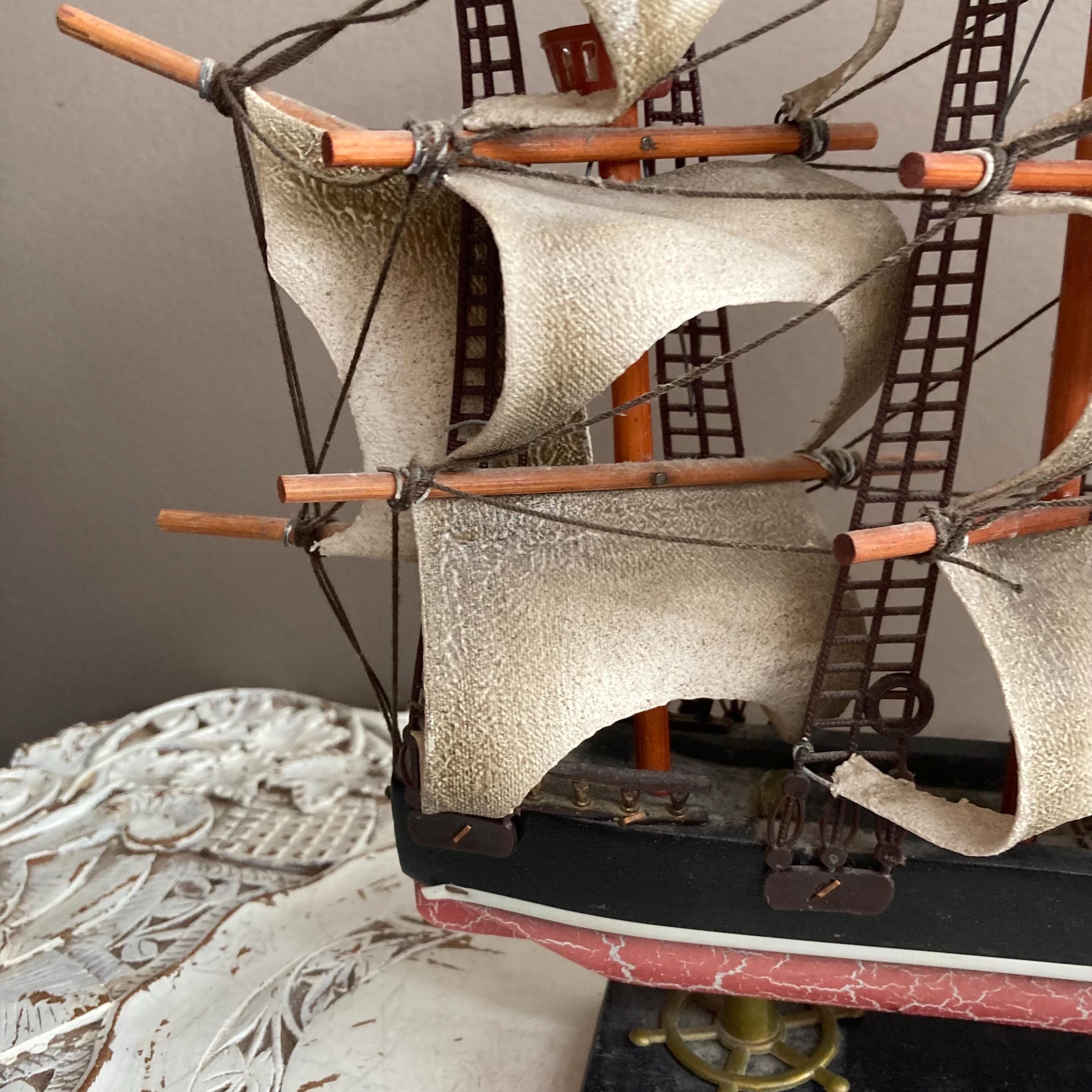 Vintage Wooden Sea Witch Clipper 1846 Model Sailing Ship - Etsy