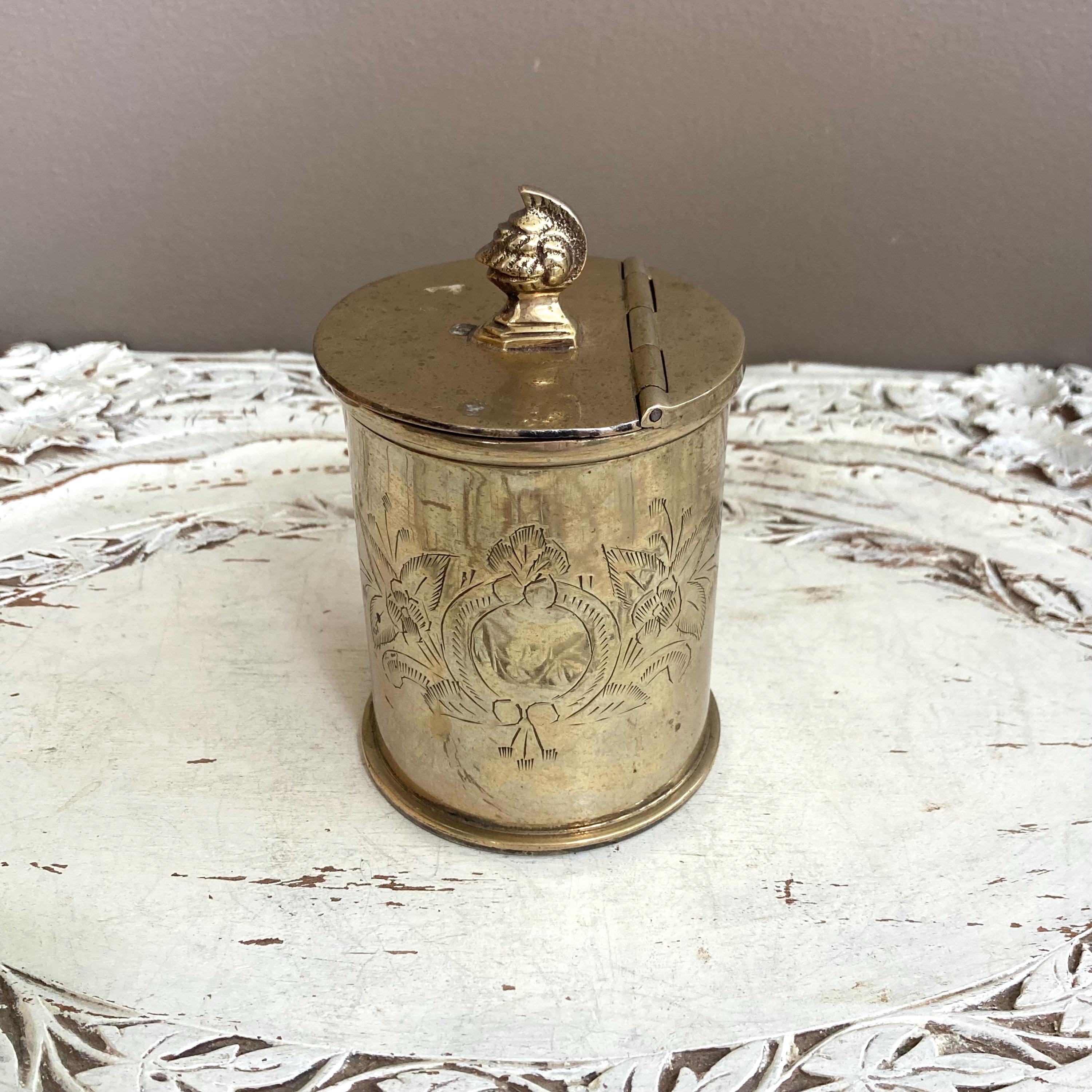 金属製ティーキャニスター　ヴィンテージ Victorian Tea Canister - Etsy