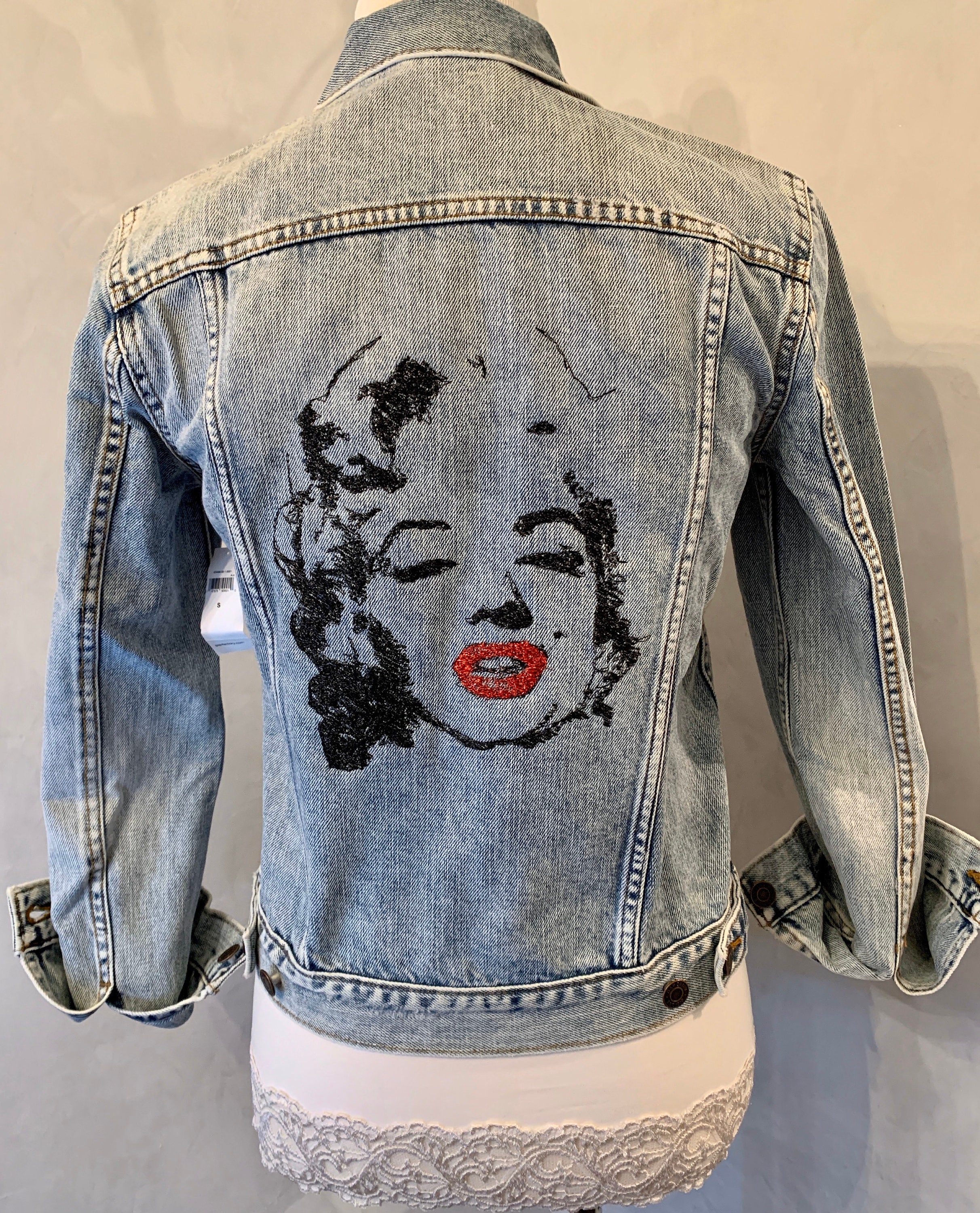 marilyn monroe denim jacket