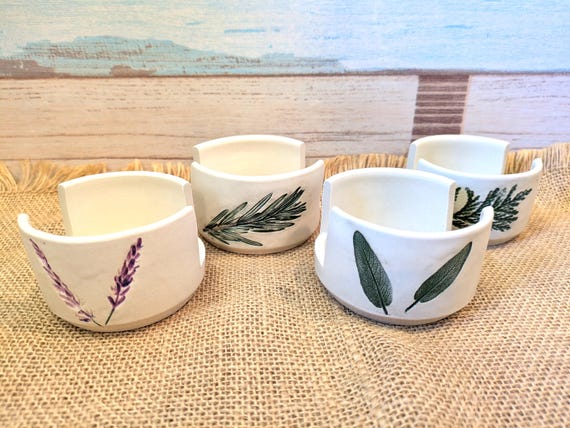 Handmade Botanical Sponge Holder, Lavender, Rosemary, Sage, Cedar
