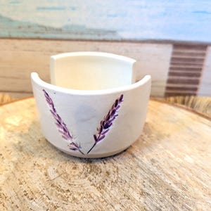 Handmade Botanical Sponge Holder, Lavender, Rosemary, Sage, Cedar Lavender