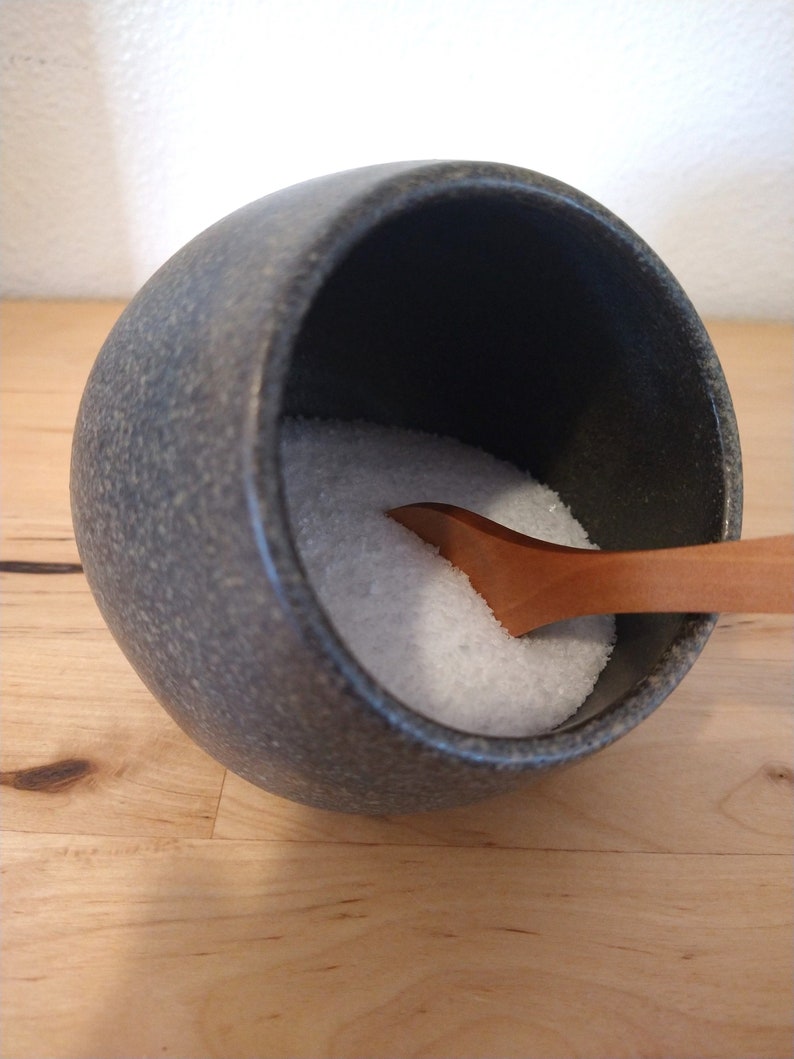 Stone Glaze Salt Cellar, Ceramic Salt Cellar, Salt Cellar, Salt Pig