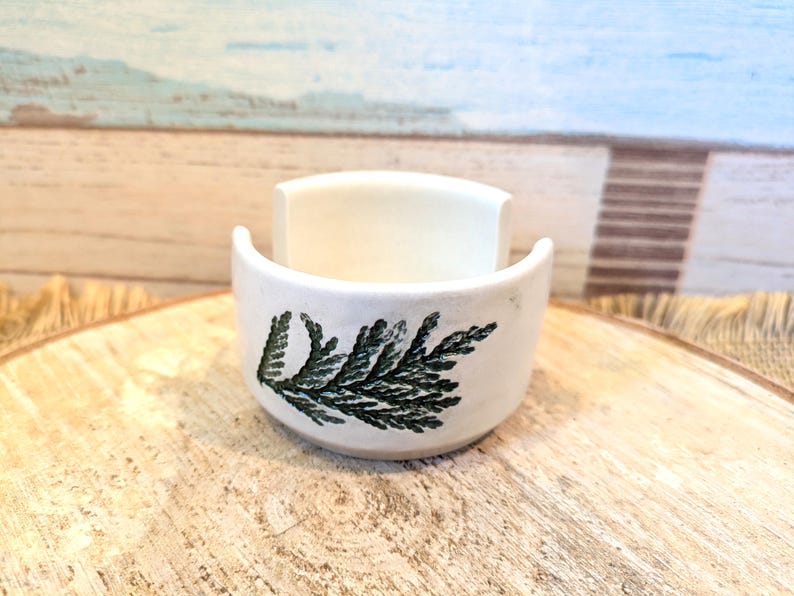 Handmade Botanical Sponge Holder, Lavender, Rosemary, Sage, Cedar Cedar