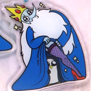 Sexy Ice King Adventure Time 5.5cm Double Sided Acrylic Charm (+ Free Peppermint Butler Sticker)