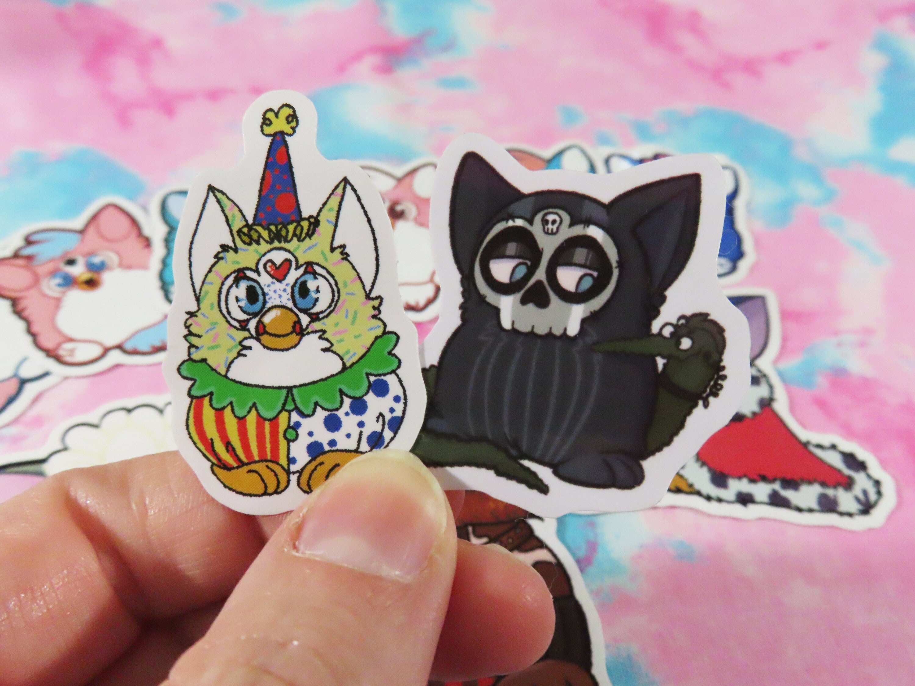 Furby Stickers -- Furby Baby (6 Colours!), Royal Furby, Cowboy Furby ...