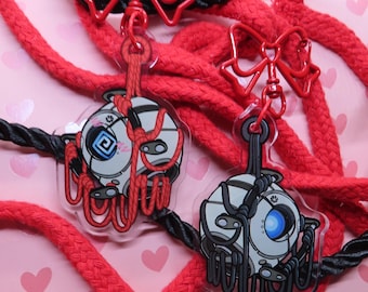 Shibari Wheatley (Portal 2) Double-Sided 5.5cm Acrylic Charm