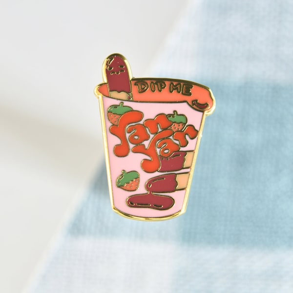 Yan Yan Snack Pin, Asian Snack Pin, Cute Asian Food Pin, Hard Enamel Pin