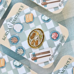 Korean Barbecue Pin, KBBQ Pin, Asian Snack Pin, Cute Asian Food Pin ...