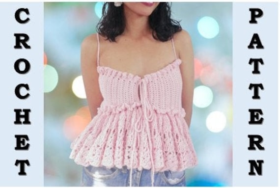 Alexa Top - Crochet PATTERN - Etsy