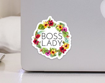 Boss Lady Laptop Sticker | Water Bottle | Vinyl Die Cut Sticker