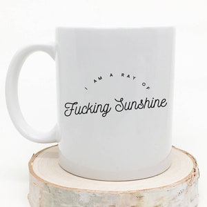 Ideas de regalos de cumpleaños: Soy un rayo de puto sol, regalo de Navidad para mejor amigo, hermana, hermano, esposo, esposa, tazas divertidas para mujeres 11 Onzas líquidas