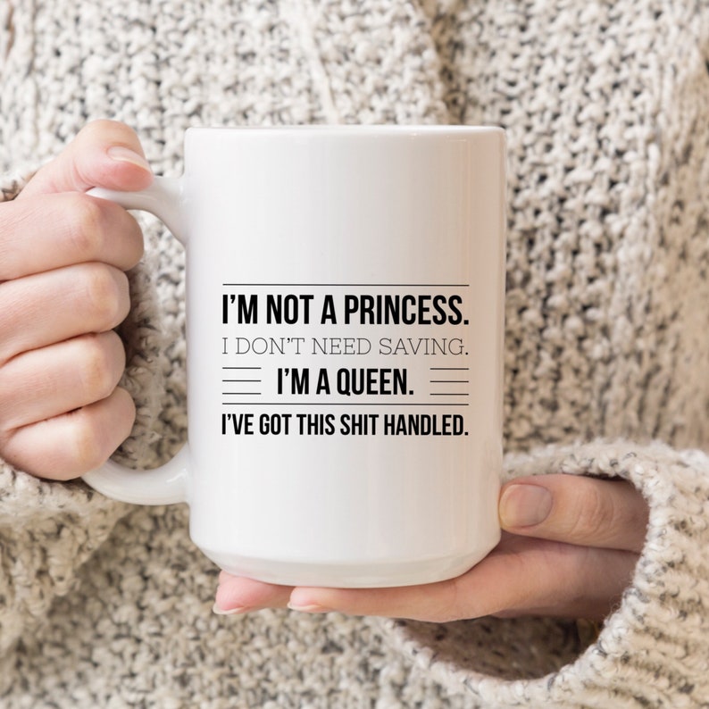 The I'm a Queen Sassy Gift Mug travel product recommended by Jessie Swinger on Pretty Progressive.