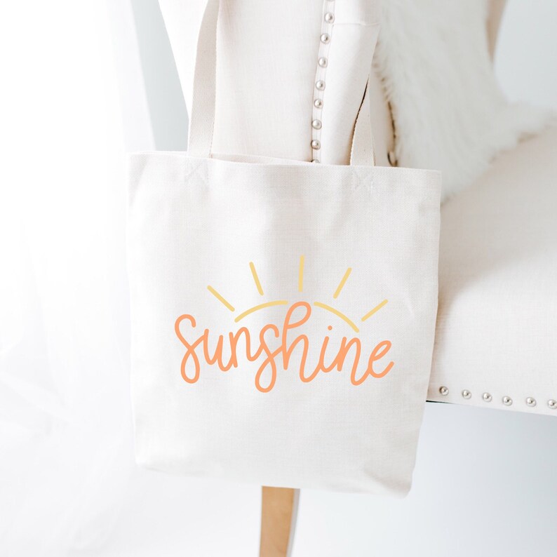 Shopping Bag Large Beach Tote Bag Sunshine Market Tote