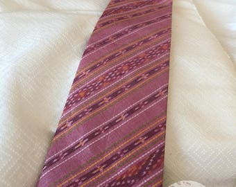 Thai Silk Necktie/Saket Pattern/Handcrafted/Handwoven