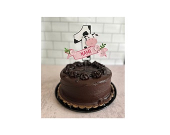 First Birthday Cake Topper, Custom Birthday Cake Topper, Birthday Number Cake Topper