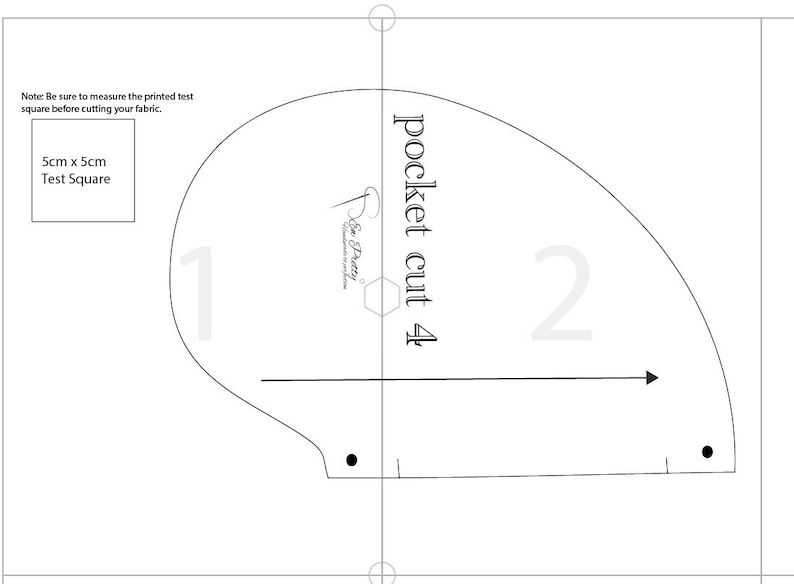 PDF Print at Home Pocket Pattern - Etsy