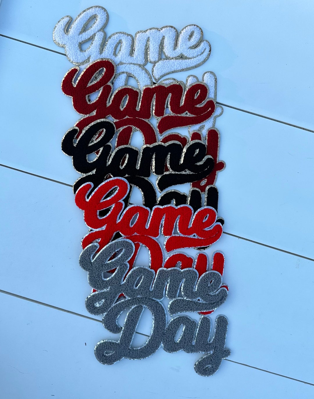 Game Day Iron on Patch, Gameday Shirt, Chenille Patch Etsy