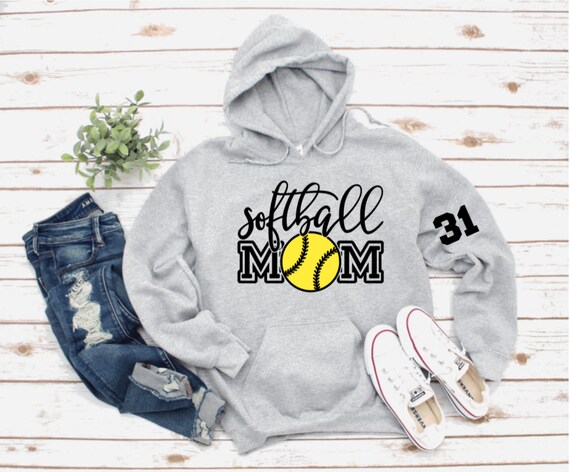 Softball mom hoodie hotsell