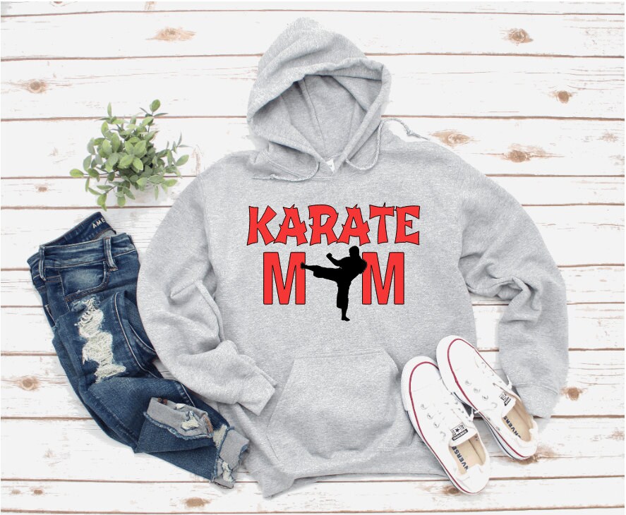 Karate Mom Hoodiecustomized With Name and Colors Etsy UK