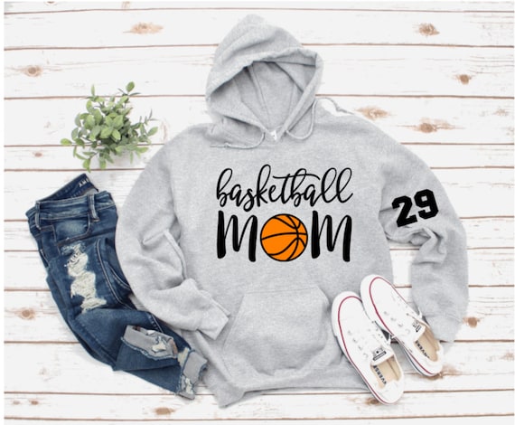 Basketball Mom Hoodie With Players Number Etsy