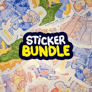 Sticker BUNDLE - Mix and Match up to 6 different sticker designs, colourful stickers, vinyl stickers, laptop decals, water bottle stickers