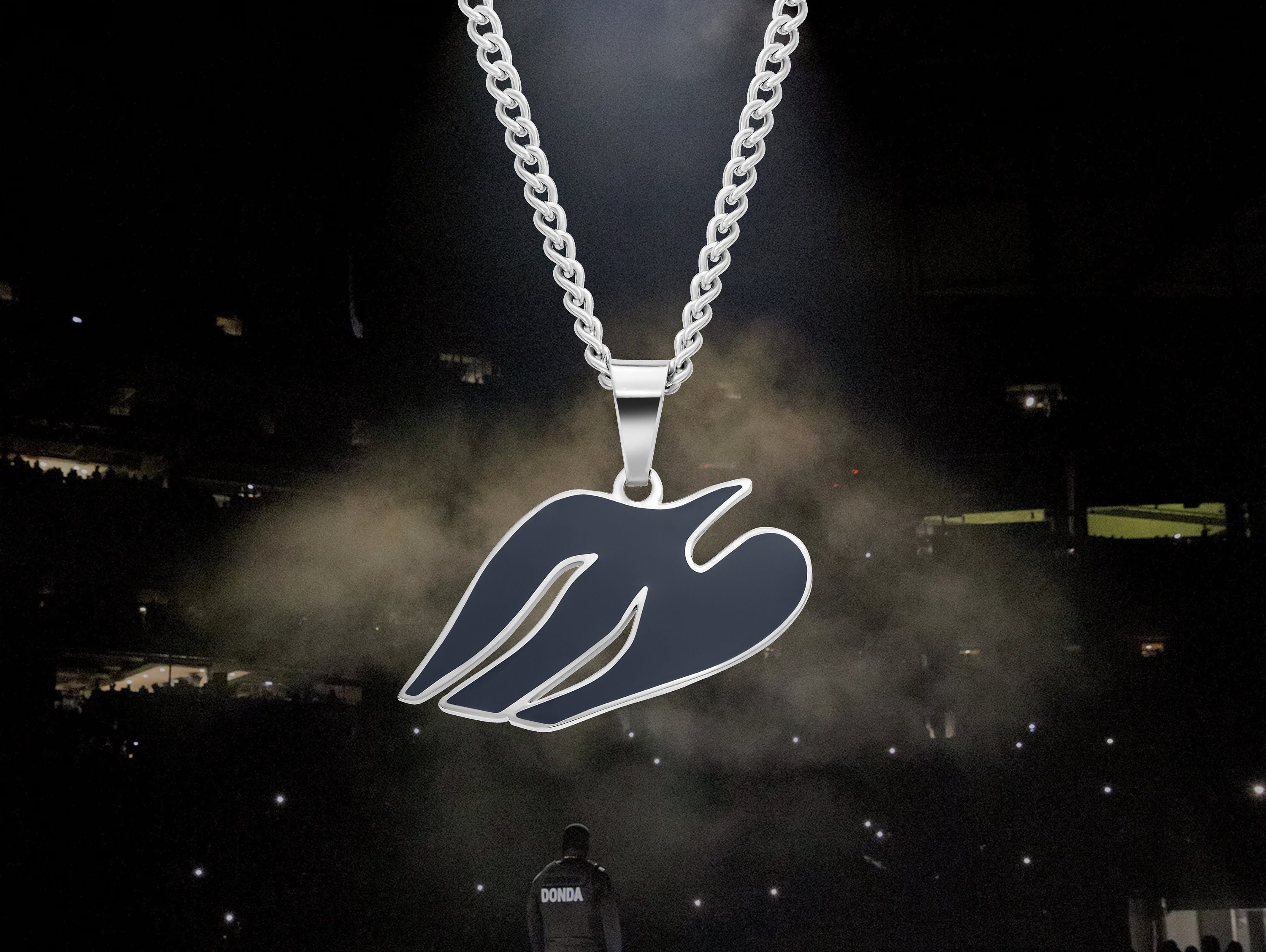 Donda Doves Kanye West Merch Necklace Jewelry Slam Blue - Etsy