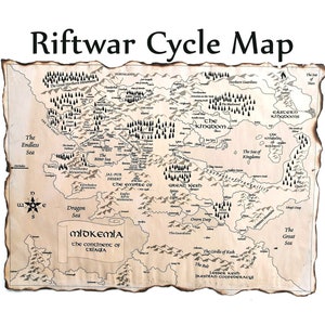 The Riftwar Cycle Map, Midkemia Map, Magician Map, Silverthorn  Map, The Riftwar Saga Map, Raymond E Feist Map, The Continent of Triagia Map