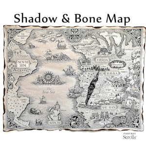 Shadow and Bone Map, The Grishaverse Map, Grisha Trilogy Map, Six of Crows Map, Siege and Storm Map, Ruin and Rising Map, Ravka Map