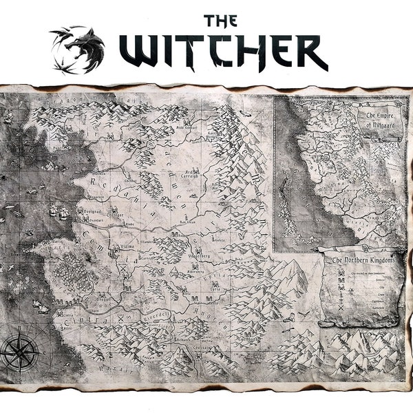 Mapa del mundo de The Witcher, Nilfgaard, Reinos del Norte, Arte fantástico