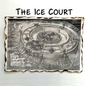 Carte Grishaverse du tribunal de glace, carte de l'ombre et des os, bastion militaire du tribunal de glace de Djerholm, capitale de Fjerdan, carte, Six of Crows