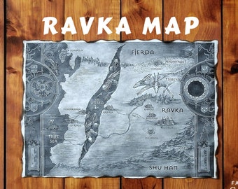 Ravka The Grisha Trilogy Map, Grishaverse Map, Shadow and Bone Map, Ravka, Fjerda, Shu Han, True Sea Map, The Shadow Fold Unsea Map