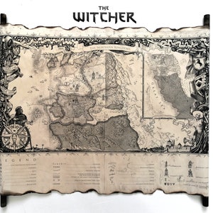 WITCHER, kaart The Northern Kingdoms The Witcher, Cintra, Temeria-kaart, Redania-kaart, kaart Nilfgaardian Empire, Witcher World Continent-kaart