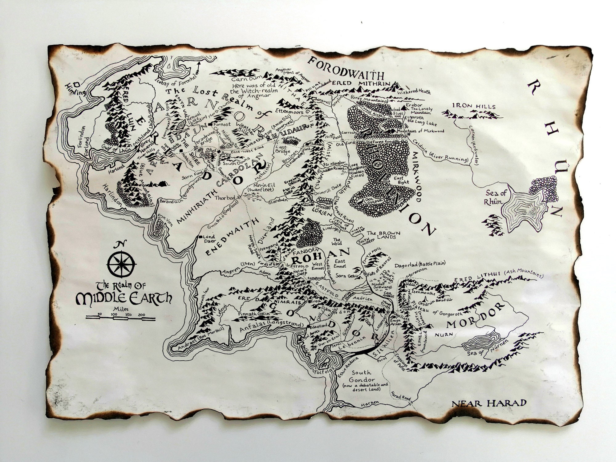 middle earth map lord of the rings