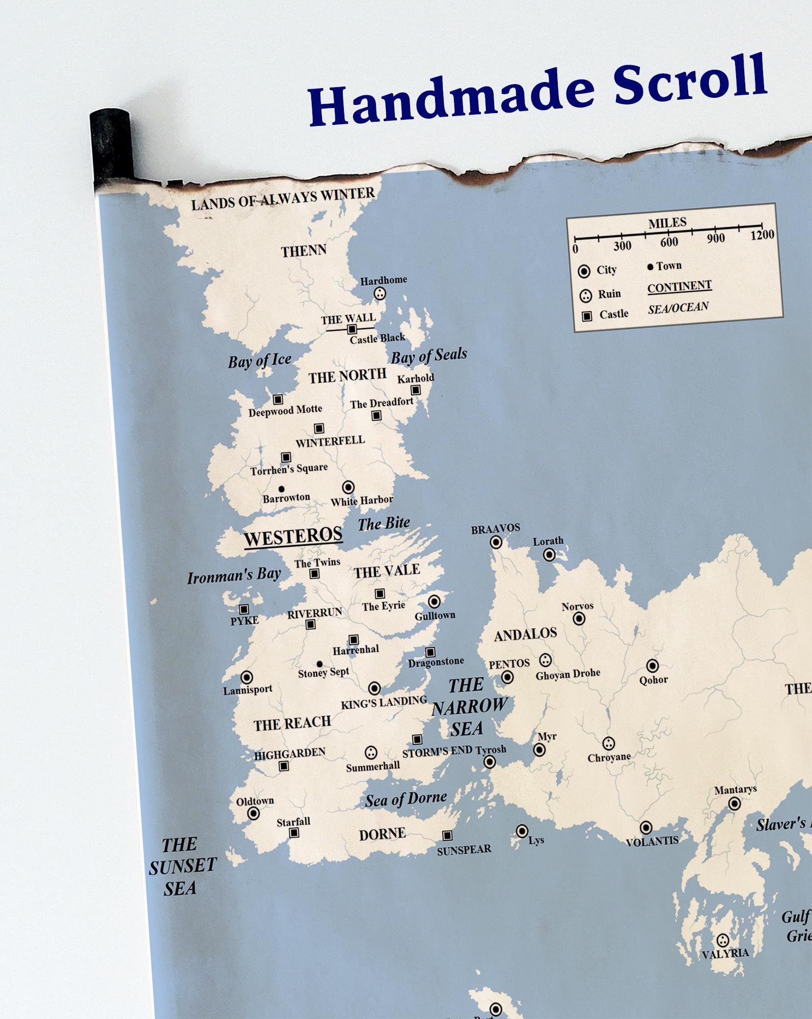 Scarica lo sfondo del Mappadi Game Of Thrones: Westeros Ed Essos