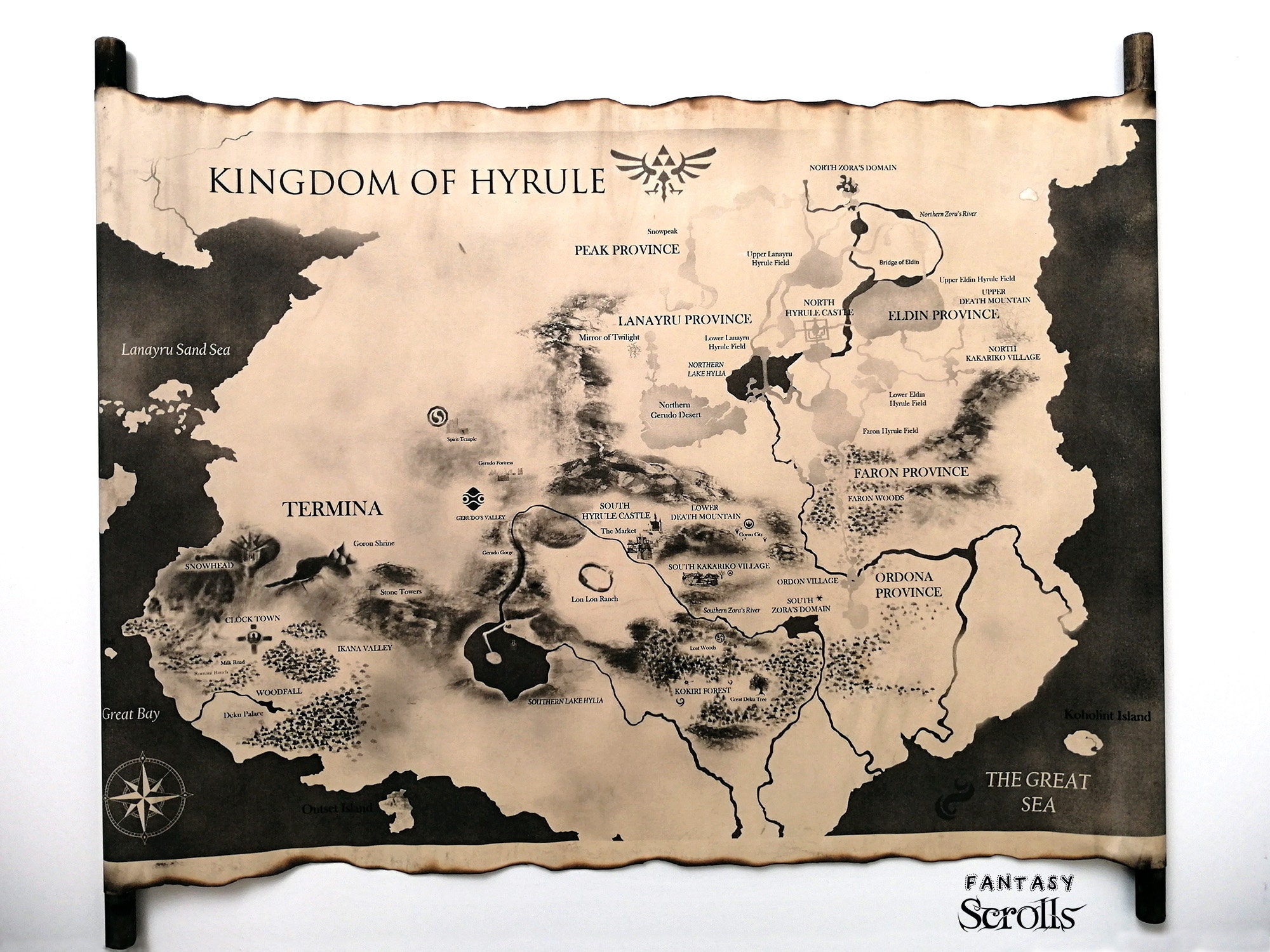 Shadow And Bone Carte Du Monde Carte du Royaume dHyrule Carte de la Légende de Zelda Terre - Etsy France