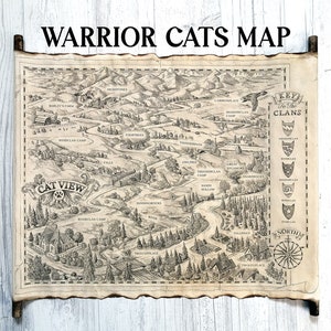 Warrior Book Map, Warrior Cats Map, TheForest Territories Map, Cat View Map, The Prophecies Begin Map, The Old Territories, Warrior Clan Map