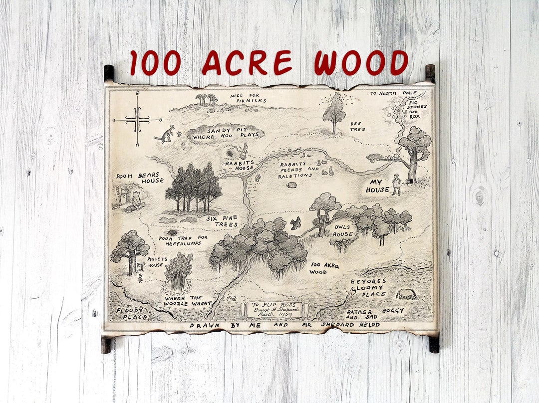 100-acre-wood-map-winnie-the-pooh-map-on-handmade-scroll-a-a-milne